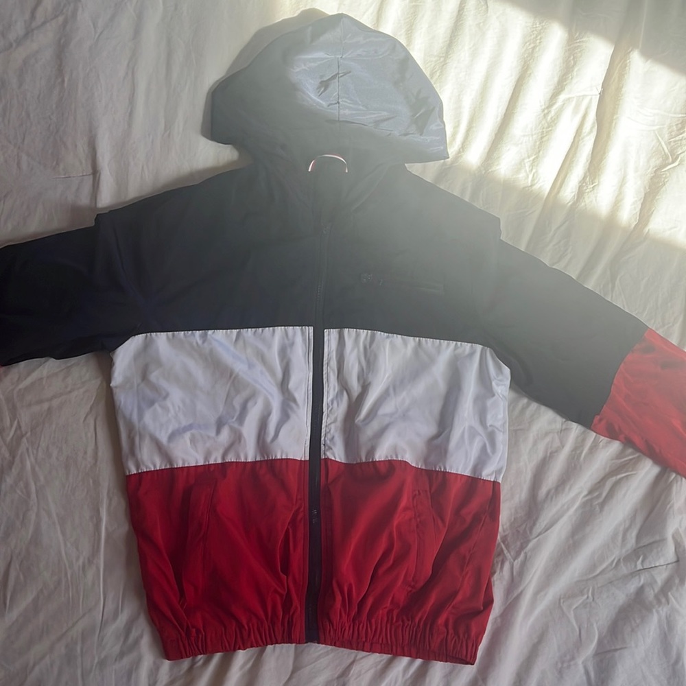 Red White and Blue Vintage Brandy Melville Bomber Jacket